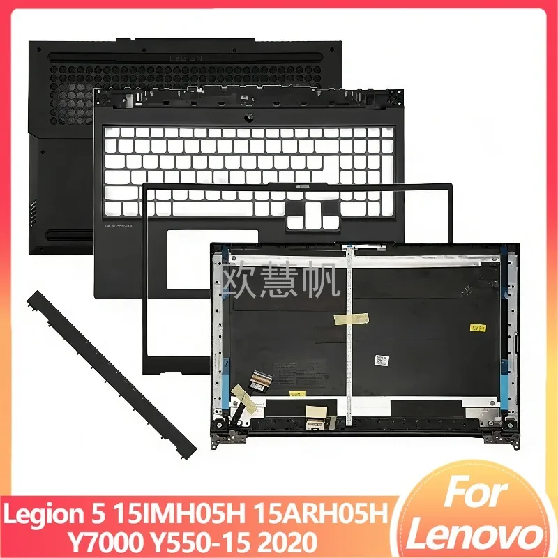 T New for Legion 5 15IMH05H 15ARH05H 15ARH05 Y7000 Y550-15 2020 LCD Back Cover Front Bezel Hinges Palmrest Cover Bottom Case