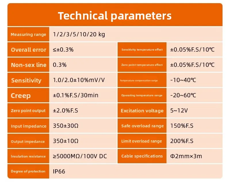 SBT641A small and micro pressure sensors, high-precision cylindrical small space cylinder force measurement 3