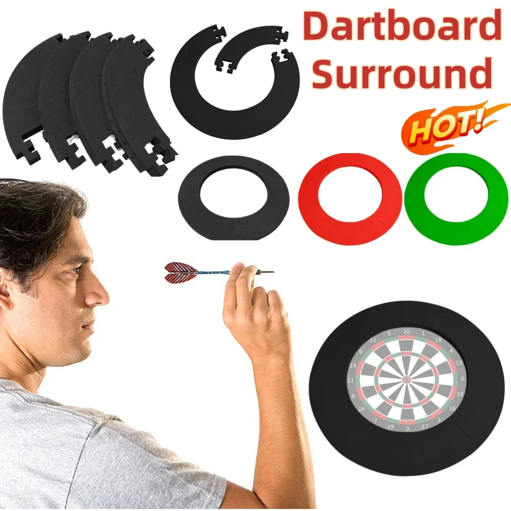 

1Set/4PCS for Dartboard EVA Dart Board Ring Wall Protection Board Lightweight Removable Dartboard Wall Surround Dartboard