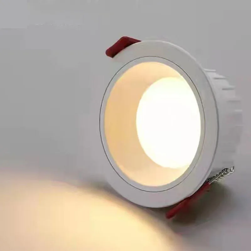 Embedded led down light narrow frame hole light household sky light living room without main light anti-glare waterproof spotlig