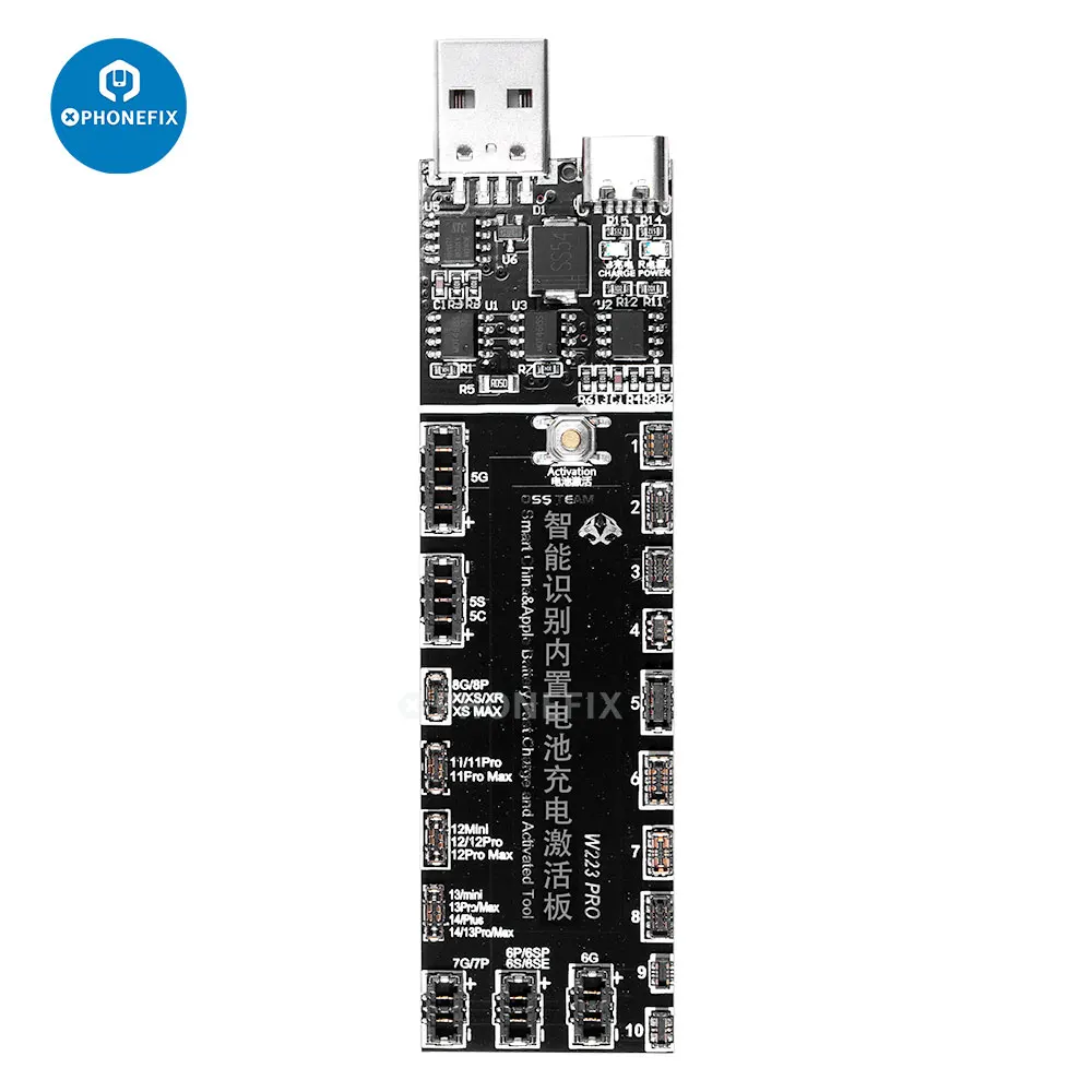 All in One Mobile Phone Battery Fast Charging Activation Board For iPhone 14 13 12 11 XR XS 8 7 For Android Samsung Huawei Oppo