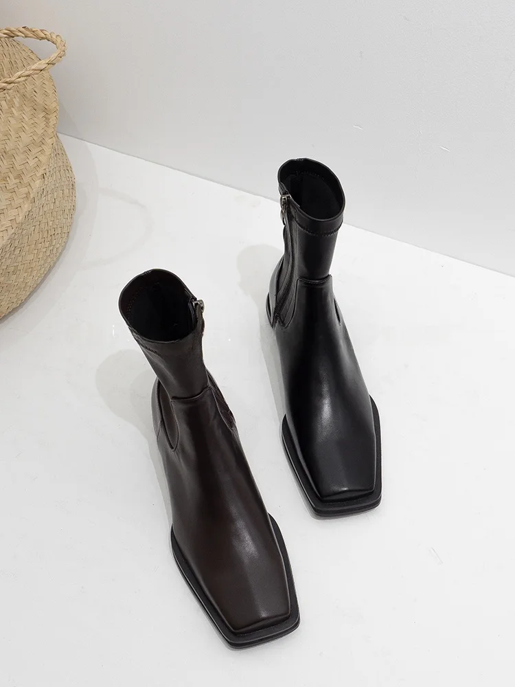 slim-chelsea-boots-for-women-briti-sle-square-head-faion-boots-mid-calf-pu-leather-rubber-sole-spring-autumn-season