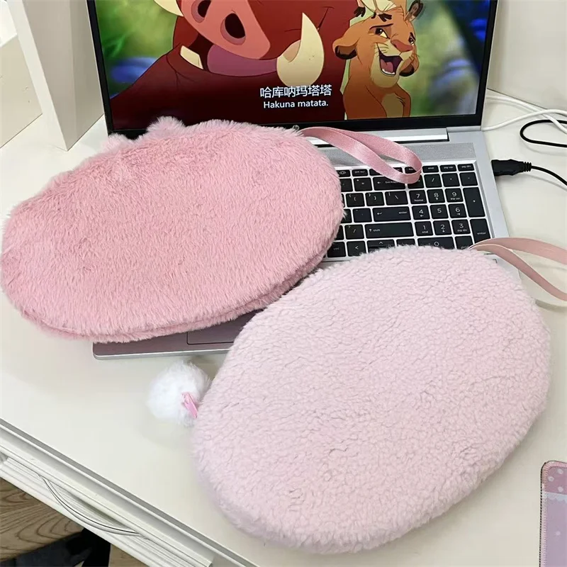 Japanese Cute Sanrio My Melody My Sweet Piano Elliptical Plush Large Capacity Makeup Bag Multi functional Organizing Bag