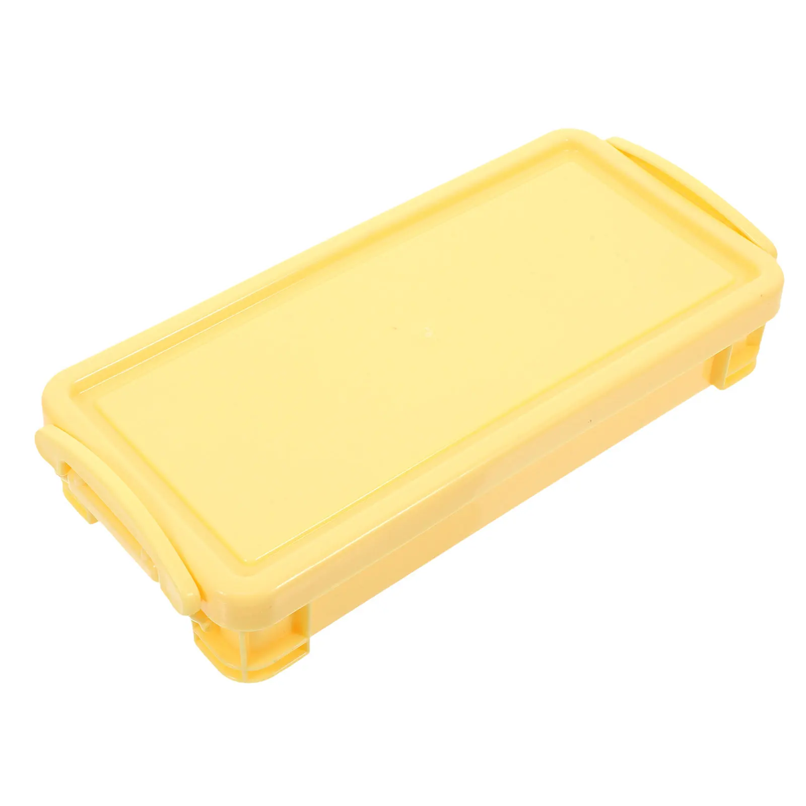 Stackable Pencil Box for School Supplies – Hard Plastic Desk Organizer for Pencils, Markers, Crayons & Art Materials