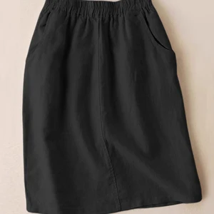 Zanzea 2024 Phụ nữ mùa hè Váy cotton ngày lễ MIDI Sơn tràng 8 Bán hàng chính Gode Váy với túi - №6