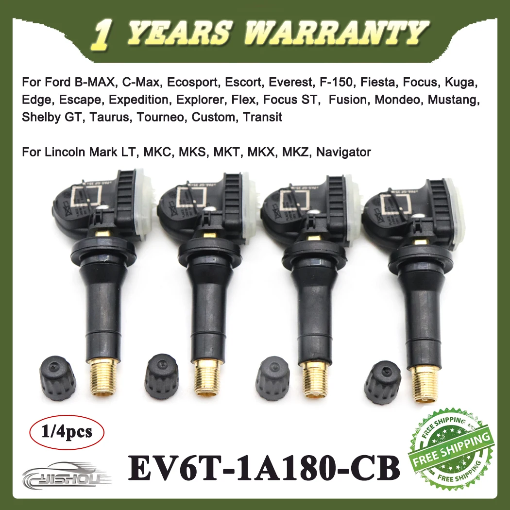 

New TPMS Tire Pressure Sensor Monitoring System EV6T-1A180-CB For Lincoln Mark LT MKC MKS MKT MKX MKZ Navigator For Ford 433MHz