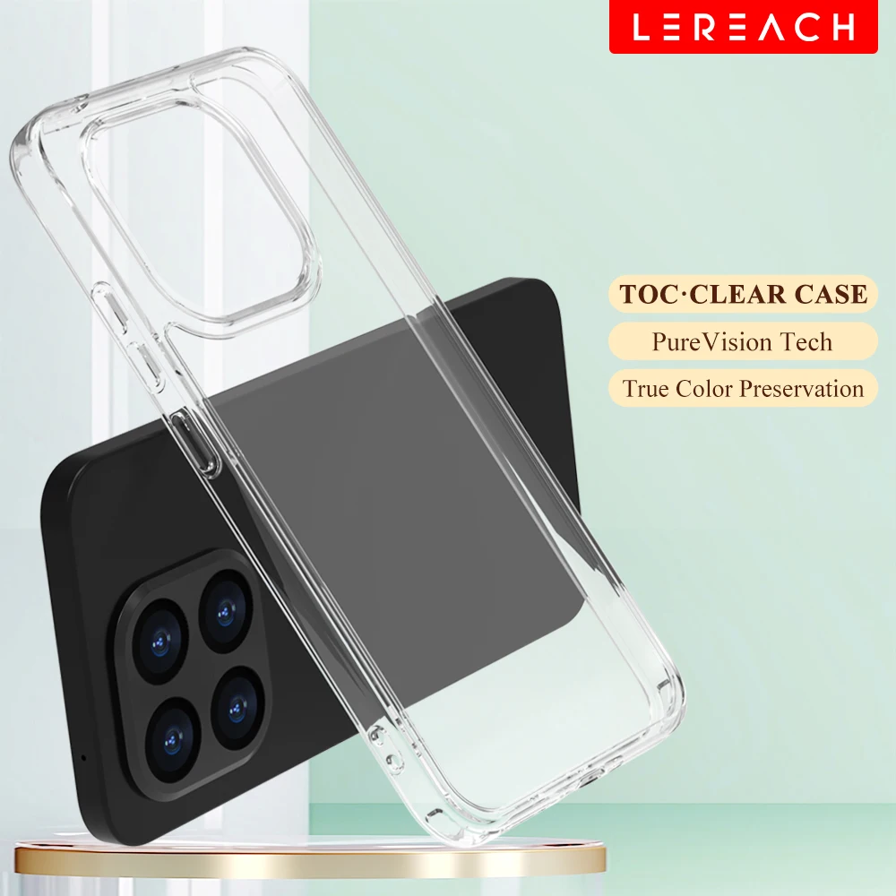 Custodia per telefono Lereach Crystal Clear per Xiaomi 15T Pro / 15T - Ultra sottile antiurto |   Antigraffio