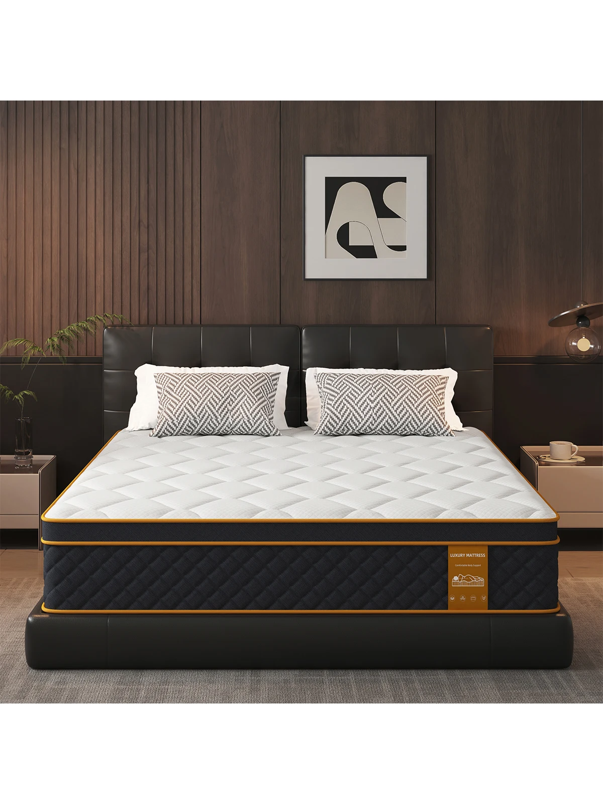 SKSBTF 140x200x25cm Memory Foam Matras Pocket Spring Matrassen Hybride Ademend Geruisloze Zoned Ondersteuning Slapen Bed Matten - afbeelding 2