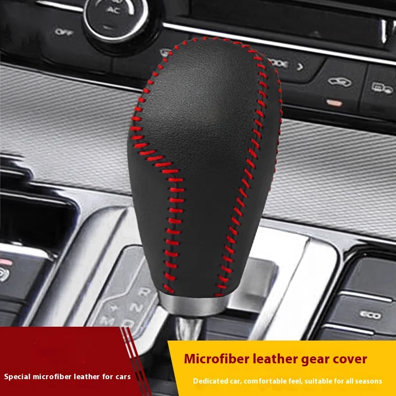 Leather Car Gear Head Shift Knob Cover Fit for Geely Emgrand GS GL Azkarra Atlas Gear Shift Collars Accessories