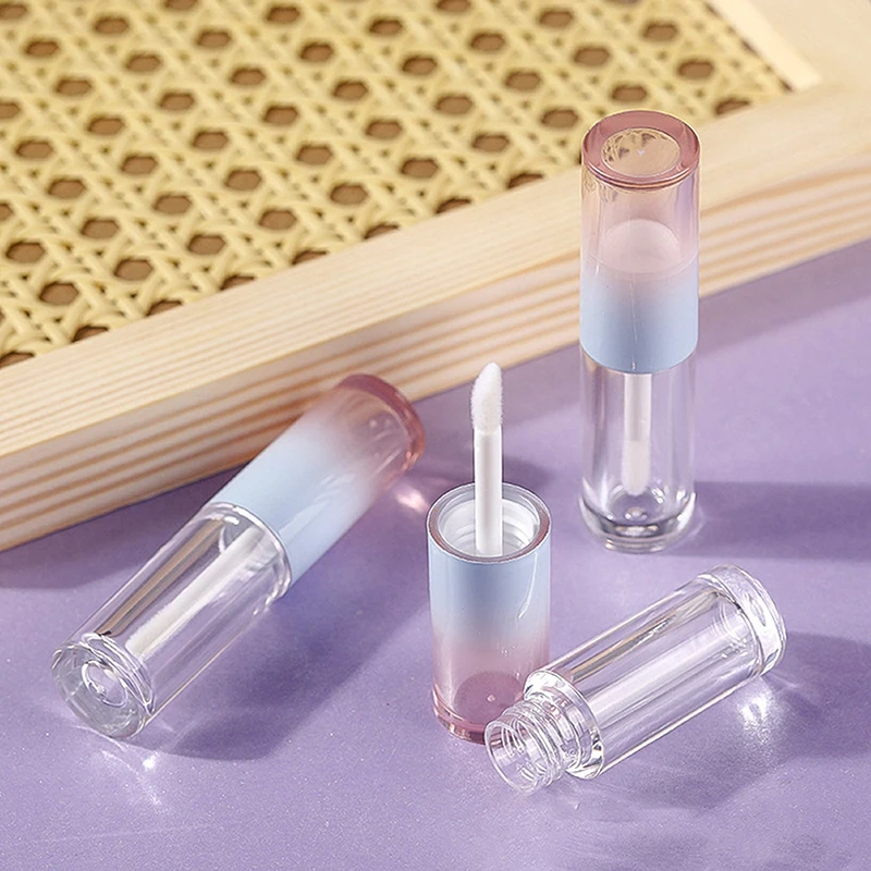 Lip Glaze Bottle Gradient Pink Blue Empty Lipstick Gloss Tube Refillable Bottle Liquid Container Bottle Lipgloss Sample Bottle