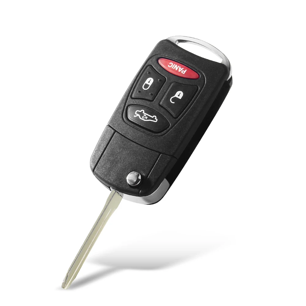 KEYYOU Modified Flip Remote Car Key Shell Case For Dodge RAM JEEP Commander Compass Grand Cherokee Liberty Wrangler Chrysler