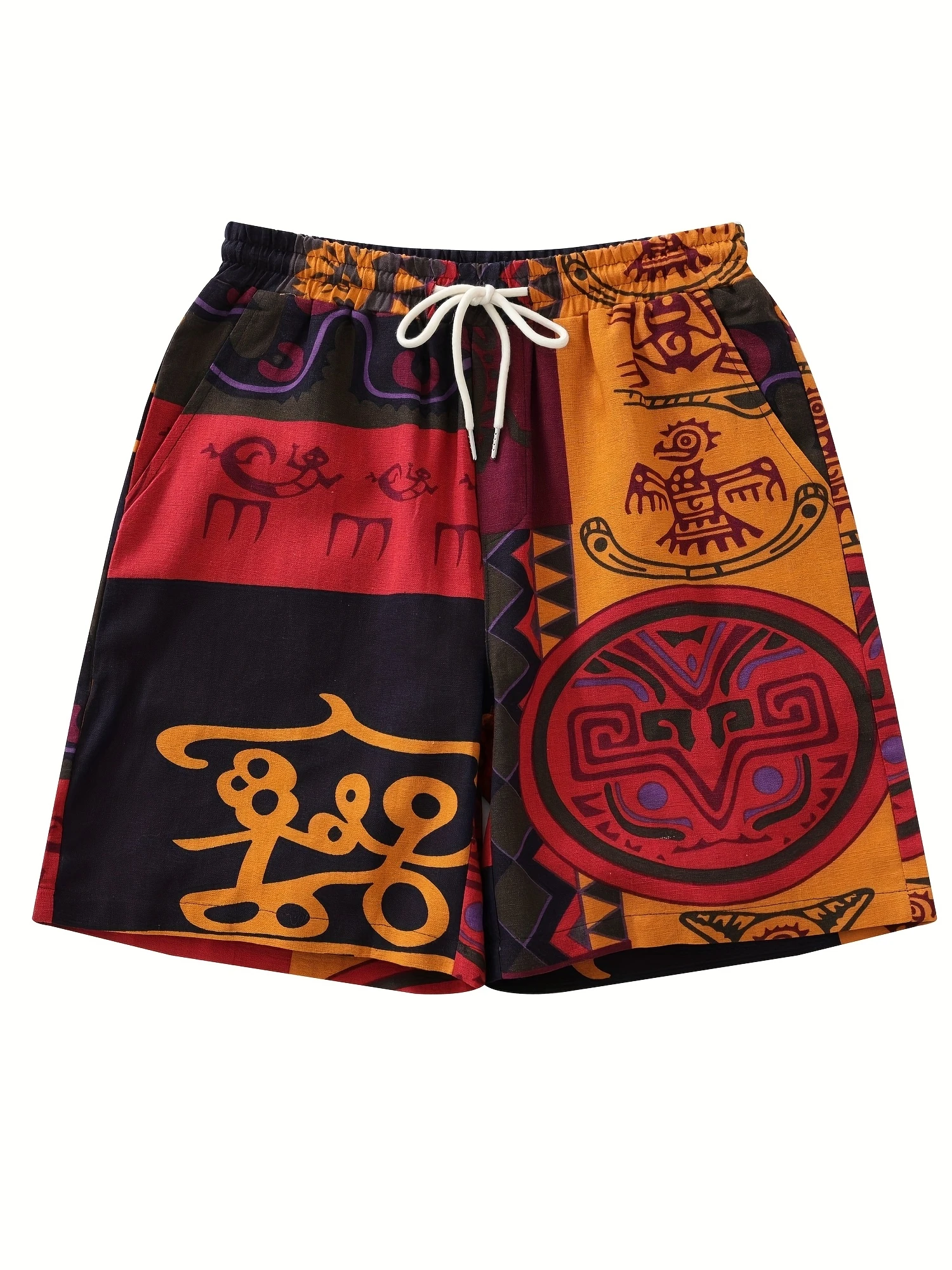 2026 Summer Fashion New Seaside Vacation Leisure Style Design 3D Printing Fitness Outdoor Hip Hop Street Wear Men's Loose Shorts