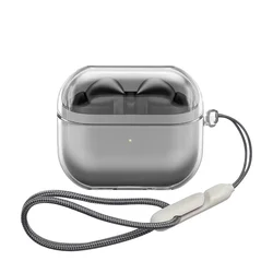 Funda transparente para auriculares, carcasa protectora de silicona suave para Samsung Galaxy Buds 3 Pro