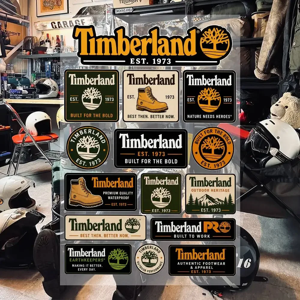 T-imb-e-rla-nD- Aesthetic Graffiti Waterproof PVC Stickers for Car Motorcycle Skateboard Helmet Notebook