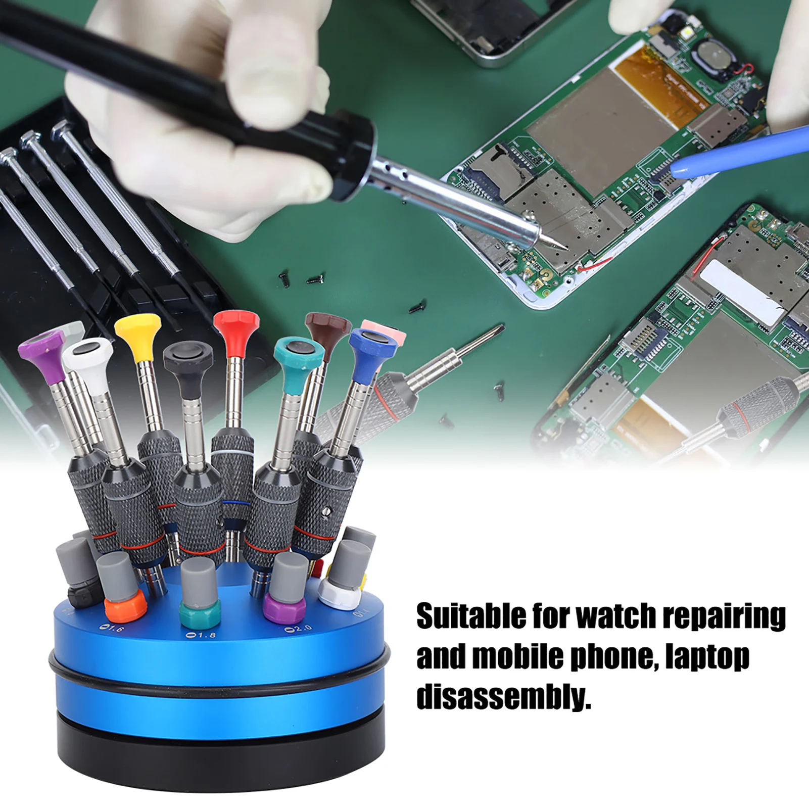 Professional Watch Glasses Home Screwdriver Set Watch Repairing Tool with Basev