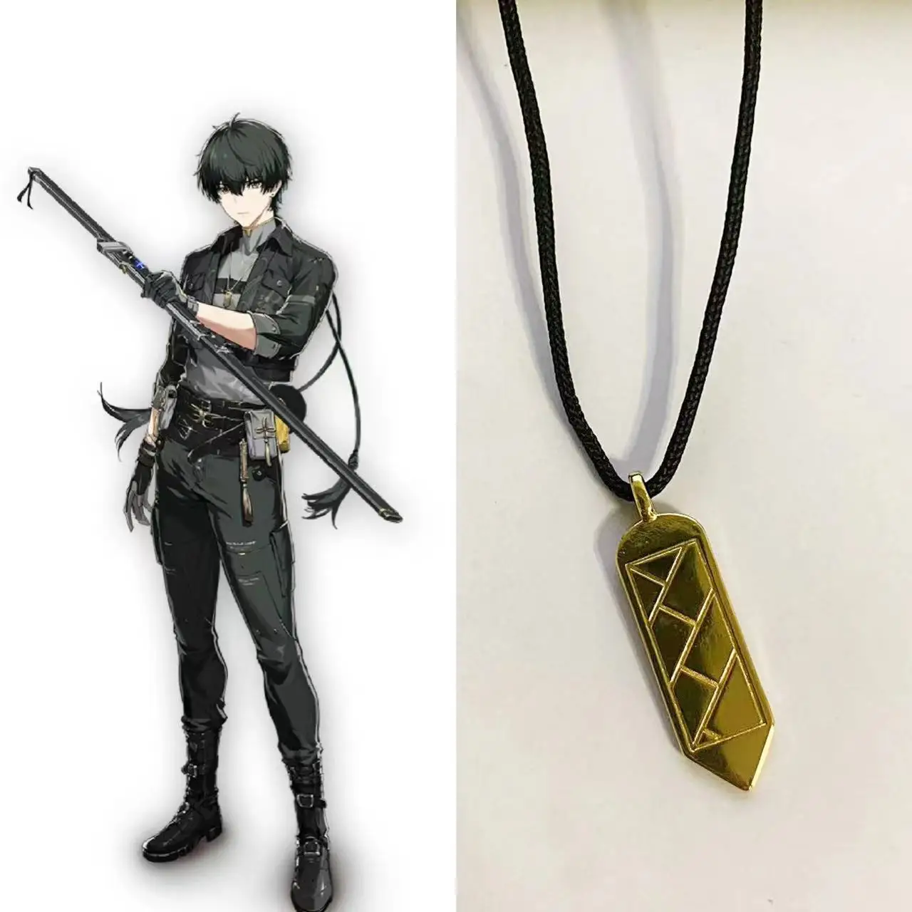 Wuthering Waves Rover Anime Necklace Pendant Cosplay Prop Anime Accessories Pendant Jewelry Gift