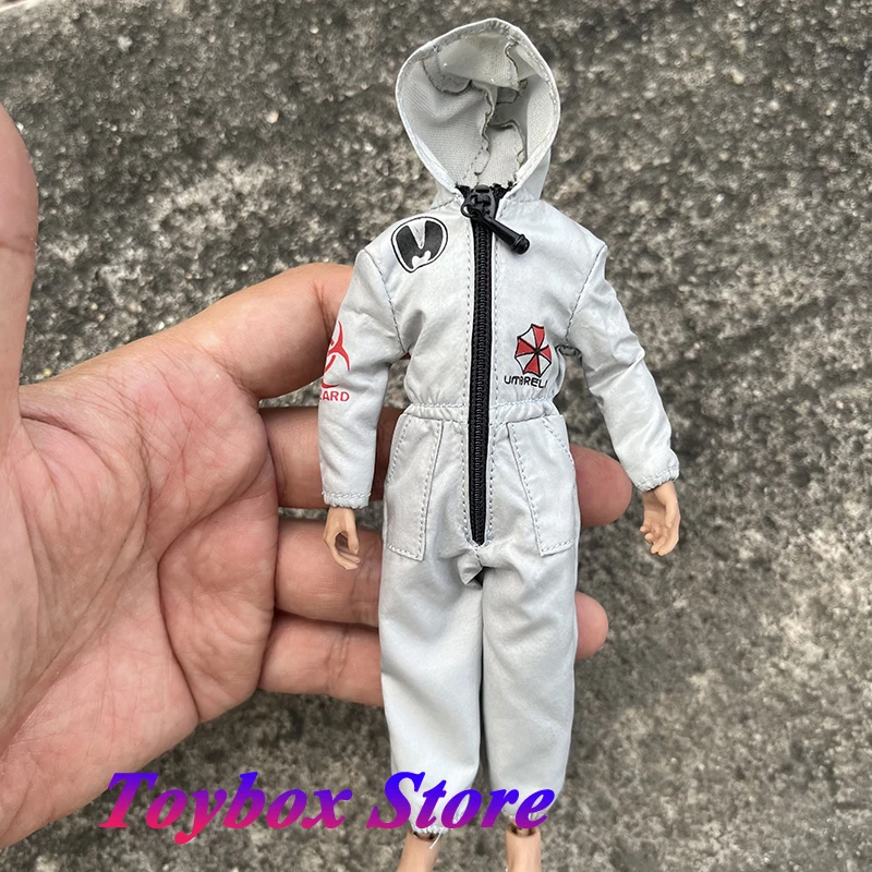 

1/12 Man Soldier Mini White Bodysuit Biochemical Games Cosplay Mini Movable Body Clothes Accessory For 6" Shf Body Diy Decors