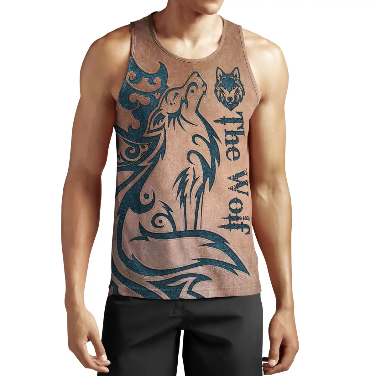 MSIEESO Brand Vest Beautiful Wolf 3D Animal Graphics Printed Men Tank Tops Harajuku Fashion Sleeveless Tank-Tops Casual Chaleco