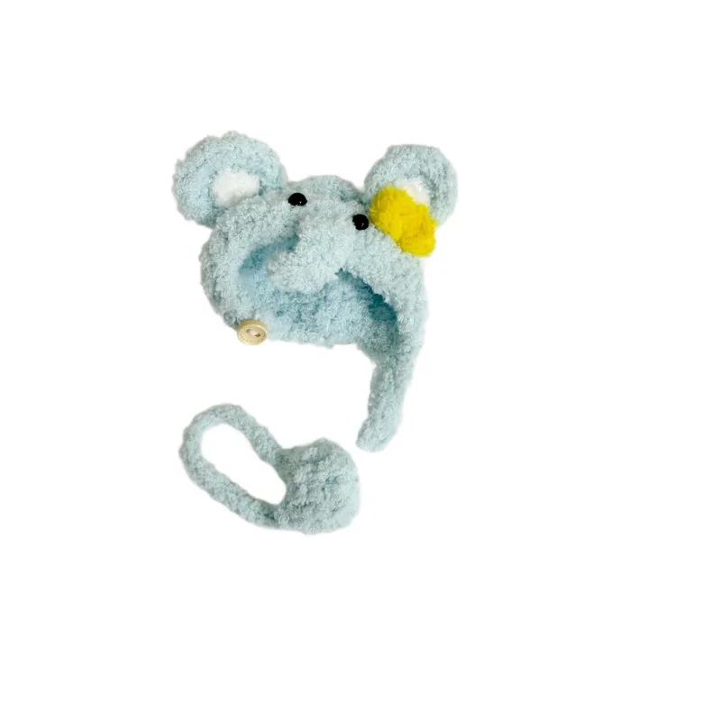 4.0 نسخة صغيرة من غيج الأنف الصغير للجيل الرابع صندوق أعمى رمز القلب LABUBU حقيبة قبعة الفيل المصنوعة يدويًا #5