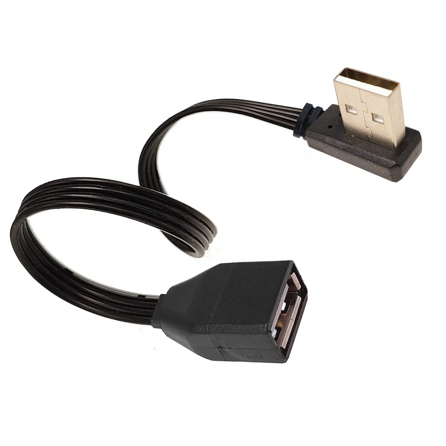

Up & Down & Left & Right 10cm 20cm 50cm 100cm 90 Degree Angled USB 2.0 A Male to USB Female Extension Adapter cable 30cm 5cm