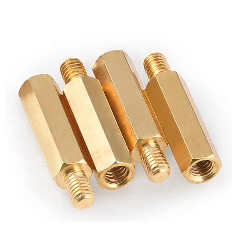 M2 M2.5 M3 M4 M5 M6 Brass Motherboard Standoff PCB Support Pillars Hexagon Threaded Board Stud Bracket Racks Spacers Screw Bolt