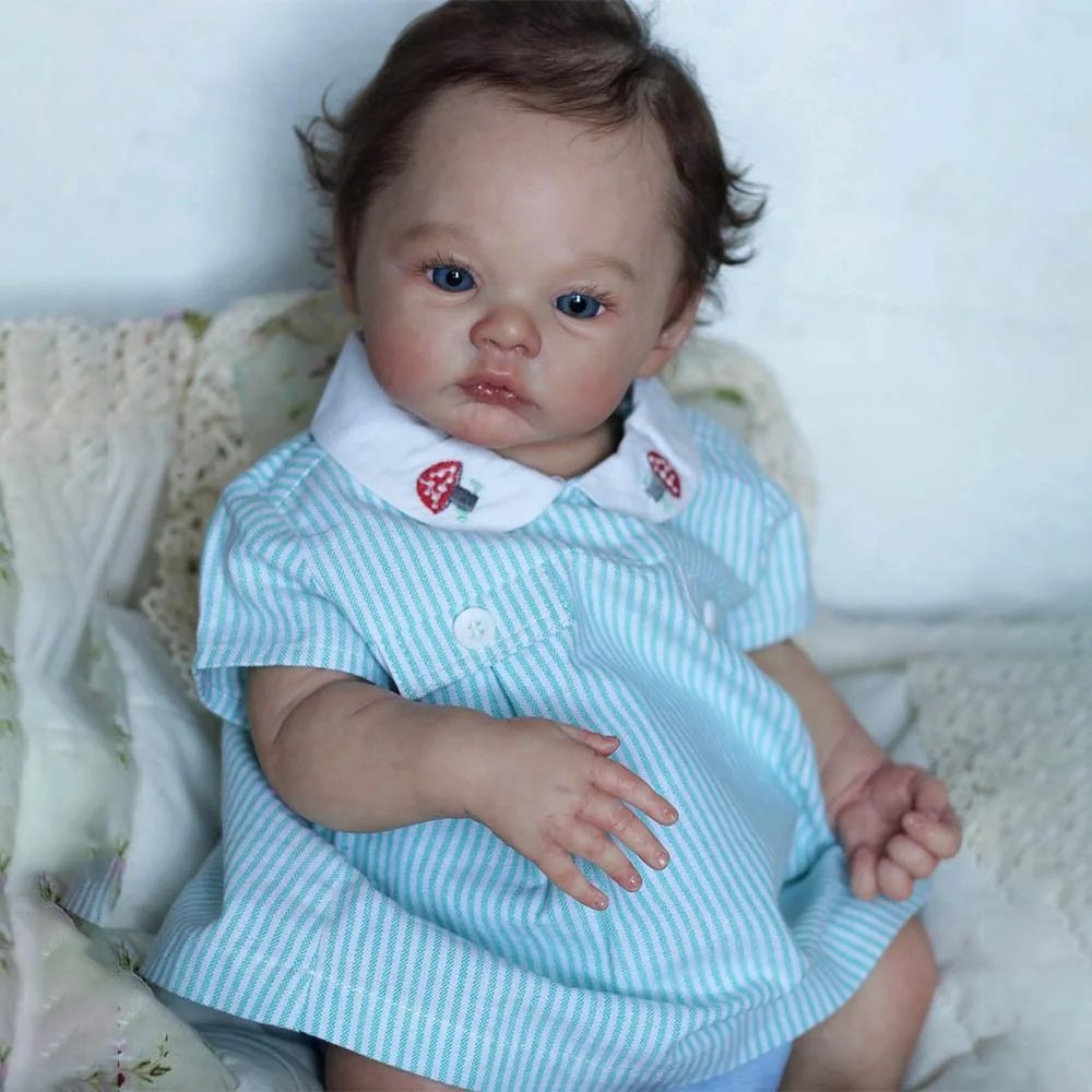 

17 Inch 3D Painted Skin Bebe Reborn Meadow Doll Painted By Artists Handmade Lifelike Newborn Baby