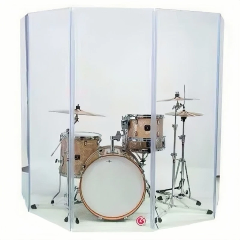

Drum set, screen, acrylic sound insulation, noise reduction and shock absorption, drum shield bar, drum room, transparent
