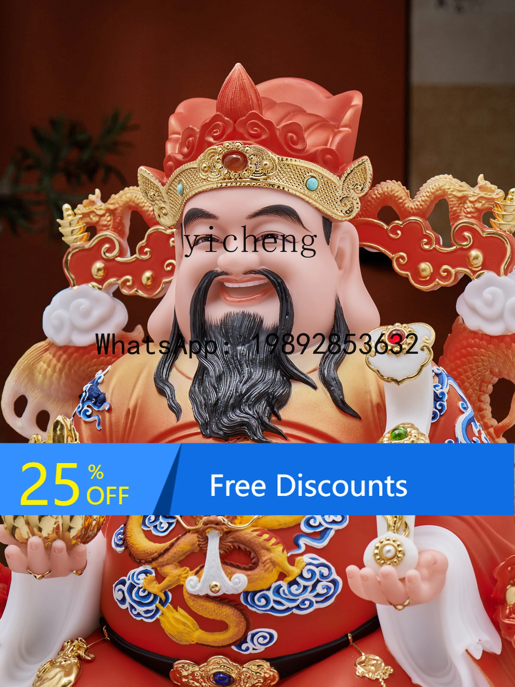 

Buddha Statue Store Office Shop Wealth-Attracting Home Decoration Figurine