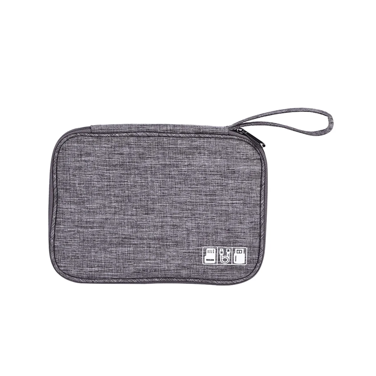 Bolsa de almacenamiento Digital multifuncional, bolsa de almacenamiento de Cable de datos, auriculares de energía móviles, gris