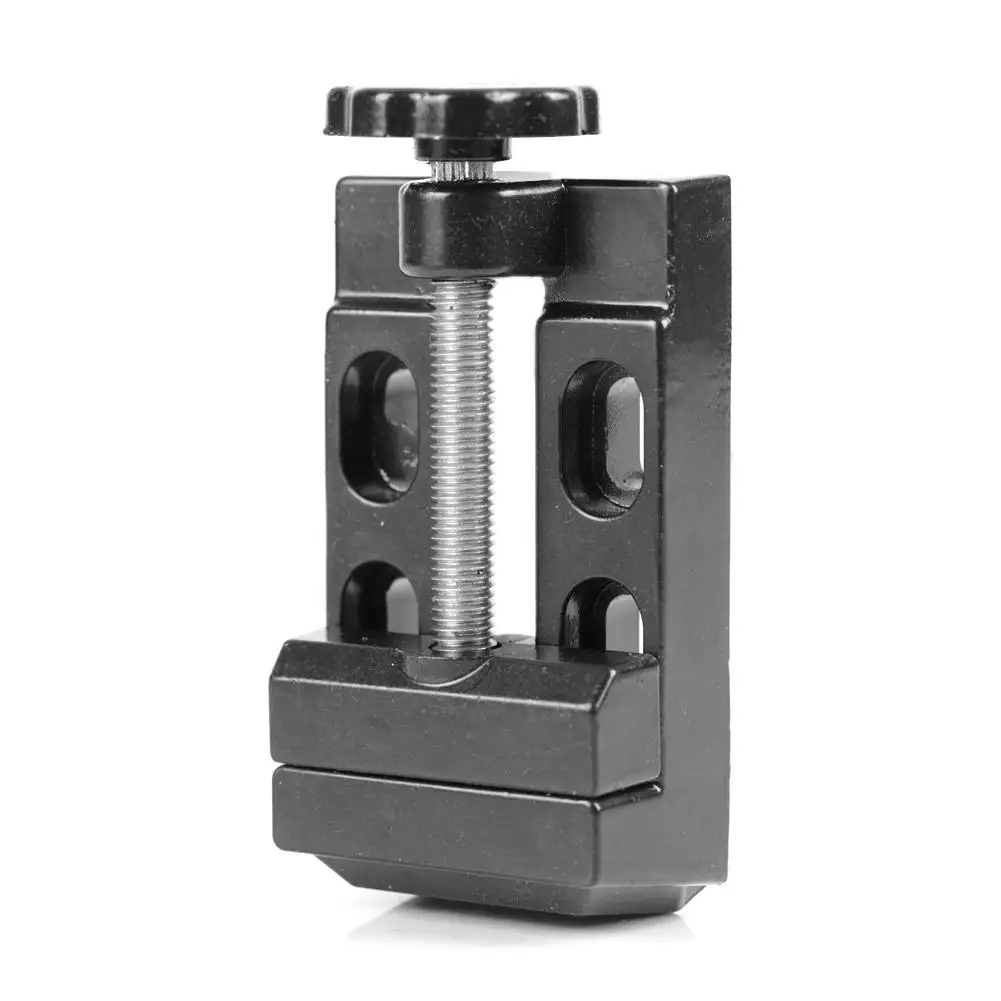 Imagem -02 - Mini Flat Clamp Bench Vise Alumínio Alloy Drill Press Vice Ferramentas de Escultura Acessórios da Máquina F50