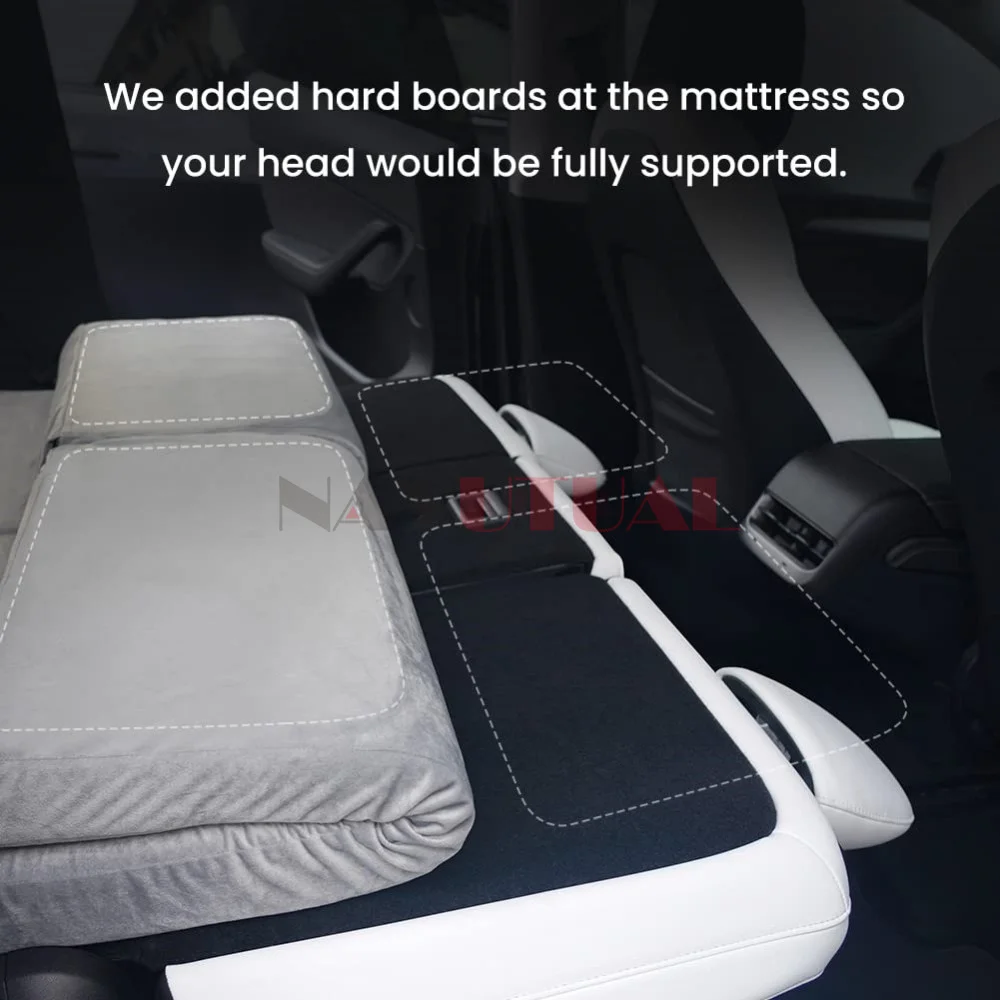 Materasso da campeggio per Tesla Model Y/X materasso in Memory Foam CertiPUR, borsa portaoggetti e lenzuolo forniti, portatile, per dormire in auto