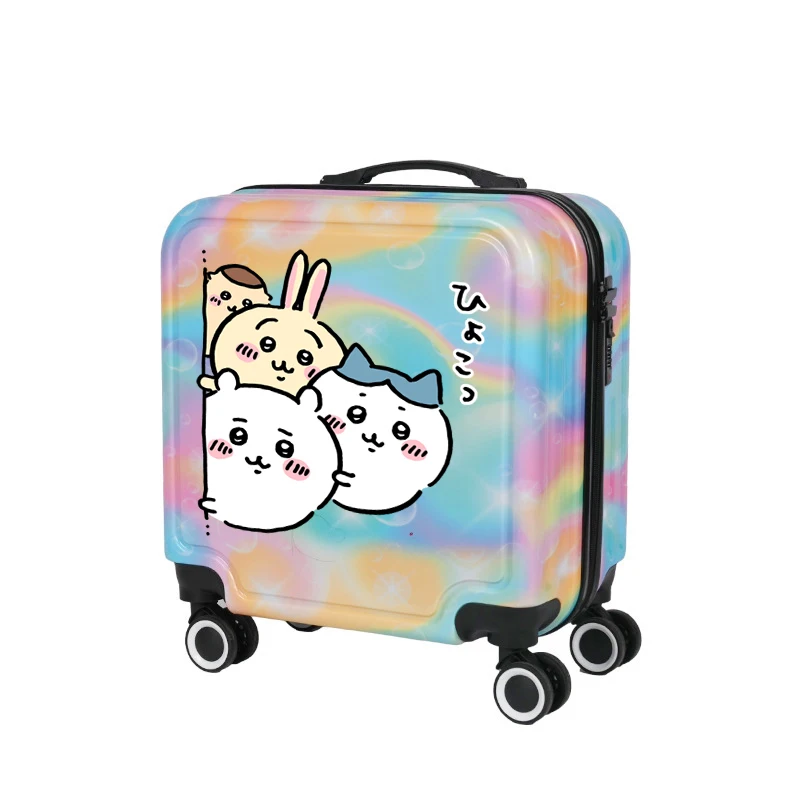 MINISO kawaii password suitcase 18 inches chiikawa cartoon cute child High capacity travel Carry-on suitcase Fashion new style