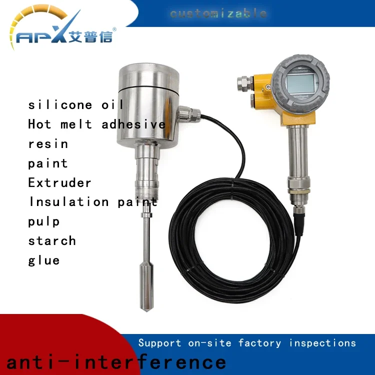 The online viscometer is installed in the storage tank and pipeline for real-time data transmission