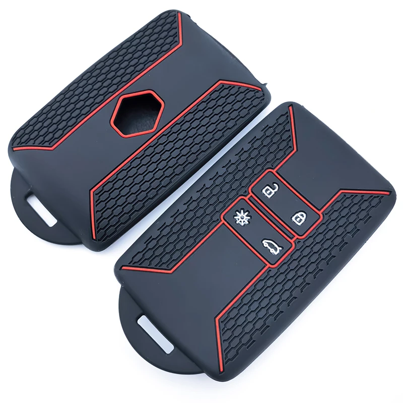 جديد سيليكون حافظة مفاتيح السيارة غطاء التحكم عن بعد فوب لرينو كابتور كوليوس كادجار أركانا ميجان داسيا داستر سانديرو ستيبواي