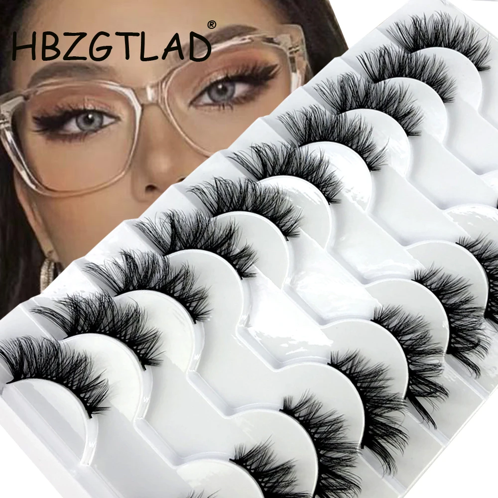 New 10 Pairs half Natural False Eyelashes Fake Lashes Long Makeup 3D Mink Lashes Extension Eyelash Mink Eyelashes for Beauty