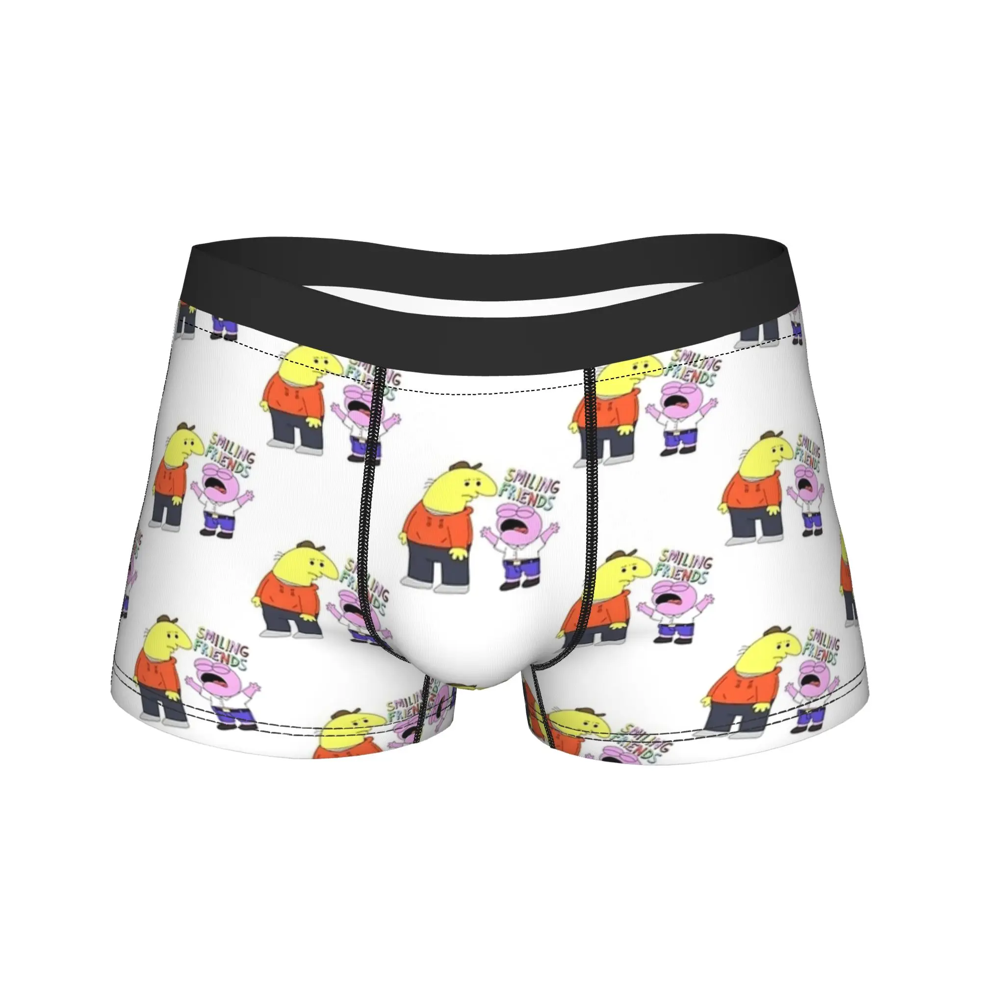 Smiling Friend I LOVE SMILING Underwear  Men's Shorts Briefs Breathable Trunk High Quality Pattern Large Size Underpants