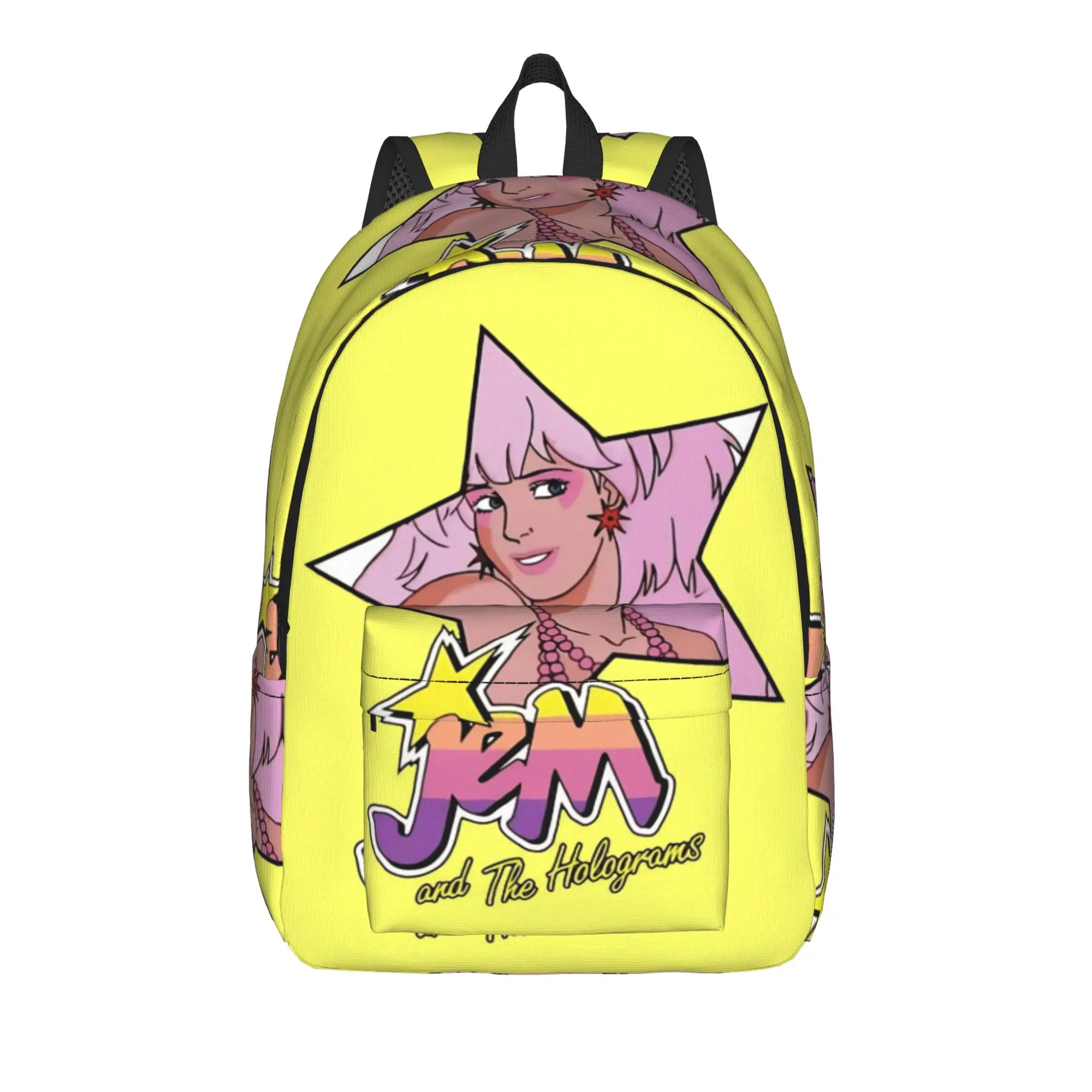 Jem And The Holograms Teenage Backpack Gift Student Hiking Travel  Daypack for Men Women Laptop Shoulder Bag