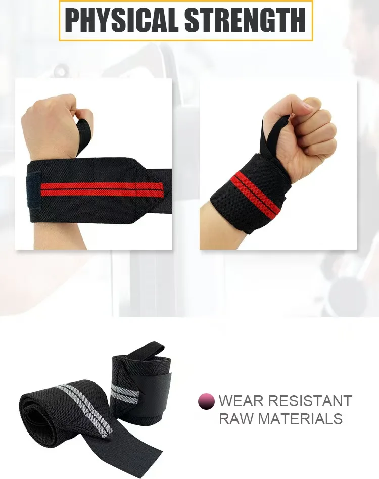 AOLIKES 1-teiliges Armband, Handgelenkstütze, Gewichtheben, Fitnessstudio, Training, Handgelenkstütze, Klammer, Riemen, Wraps, Crossfit, Powerlifting – Detail 1