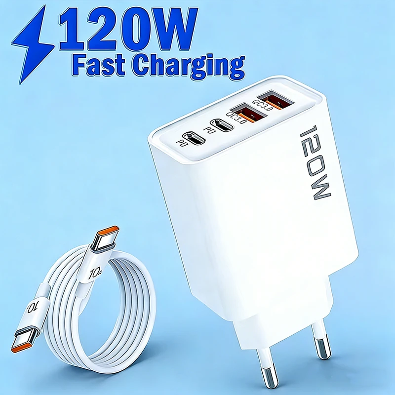 4 Ports 120W Charge…