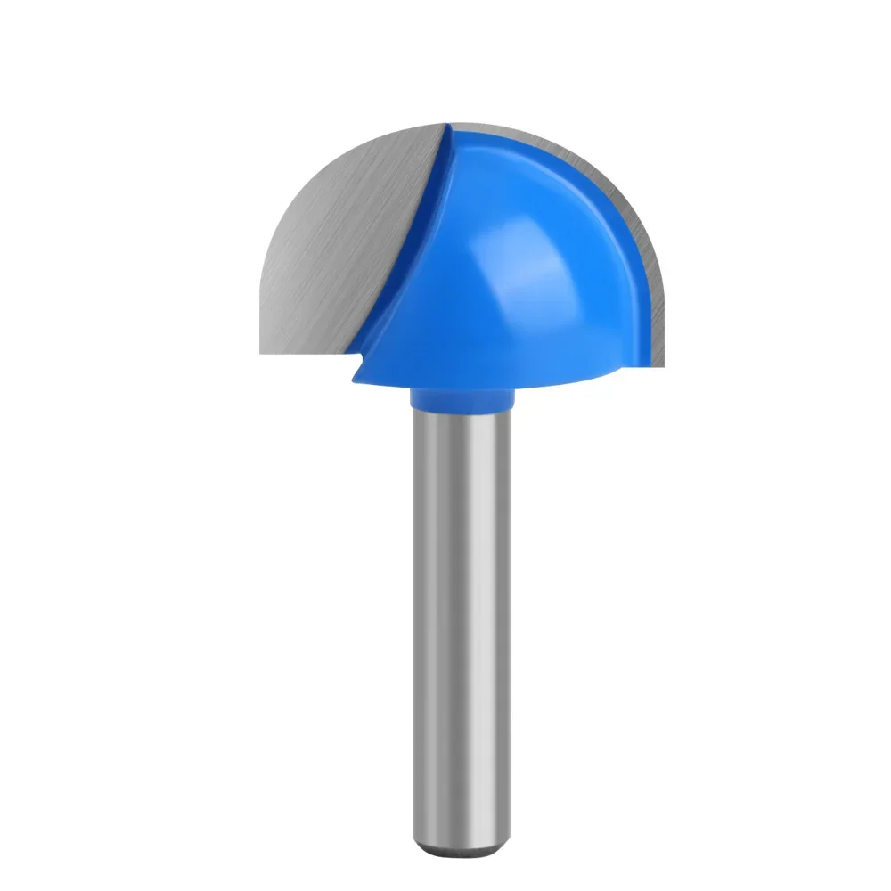 1pc 1/4Inch Shank Ball Nose Router Bit Round Bottom Router Bits CNC Milling Cutter Radius Core Box Solid Carbide Router Bit Tool