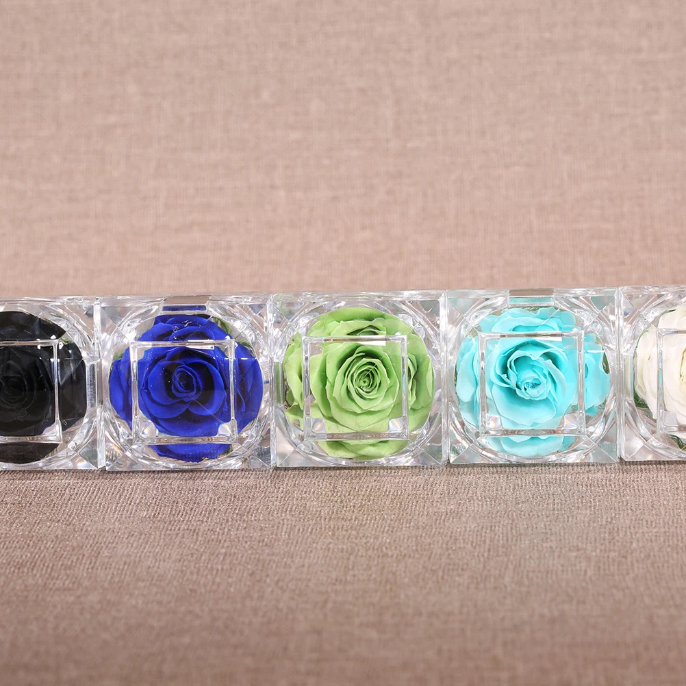 

Preserved Flower Roses Valentine Gift Lasting Drawer Box Christmas Mother's Day Holiday Mothers Never Withered