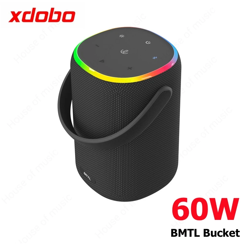 

BMTL Bucket 60W High Quality Wireles Outdoor Speaker TWS Stereo Sound IPX7 Waterproof Portable Bluetooth Speaker XDOBO Authentic