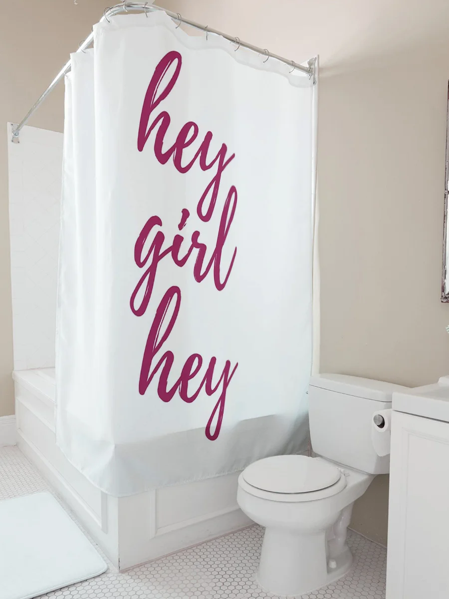 

Занавеска для душа Hey Girl для украшения ванной комнаты