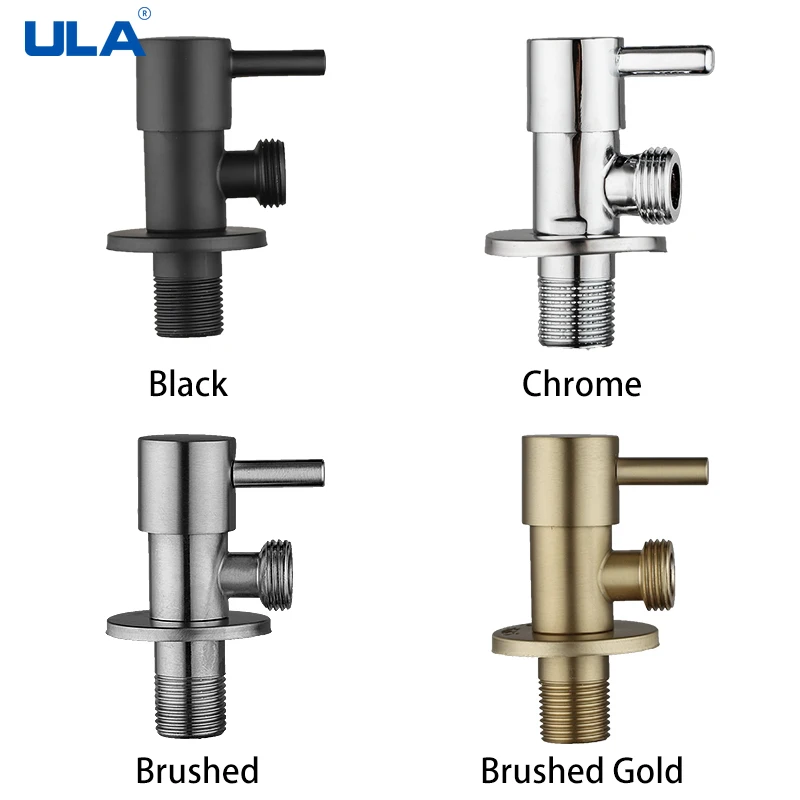 ULA Single Cold Water Valve for Bidet Faucet Durable Replacement Anti Corrosion Stainless Steel Angle Valve Water Easy Flow