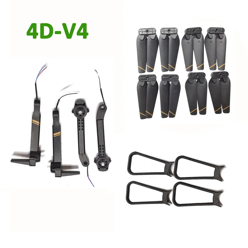 

4DRC Mini Drone 4D-V4 Front Rear Left Right Arm with Motor Engine Propeller Props Protective Ring Blade Guard Spare Part Kit