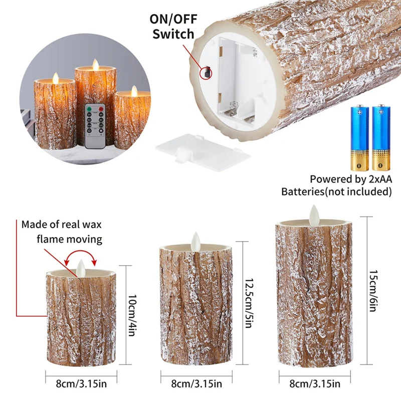 リモコン LED 電子キャンドルライトセット シミュレーションスイング 10 ボタンリモコンタイマーキャンドルライト耐久性 A