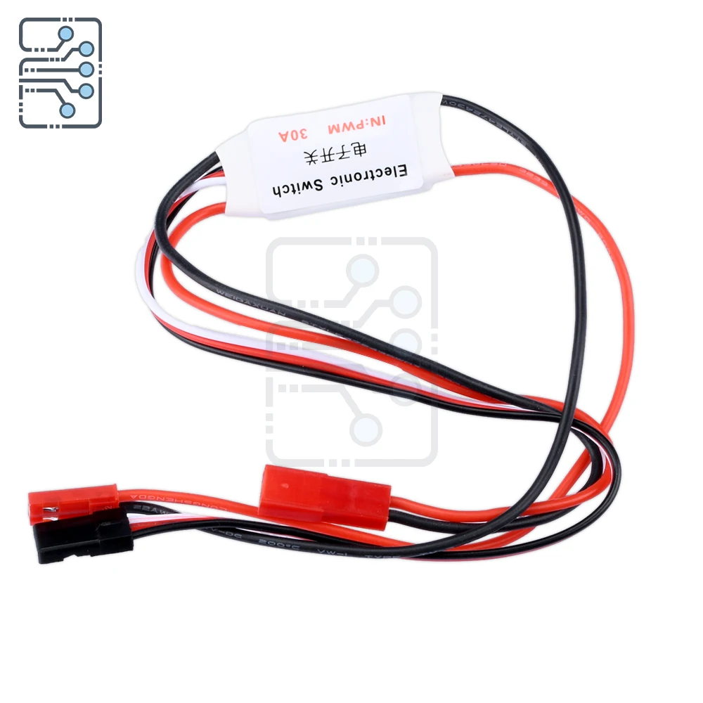 Sakelar Elektronik Remote Control 2-30A 3-30V Perlindungan Model Udara RC Drone Pompa Air Pengendali Sinyal PWM