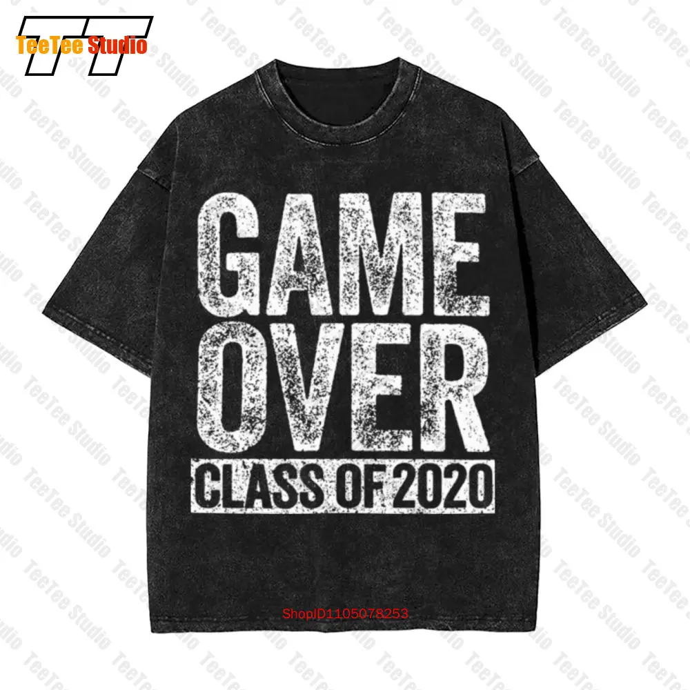

Винтажная футболка большого размера Game Over Class 2020 3TKR