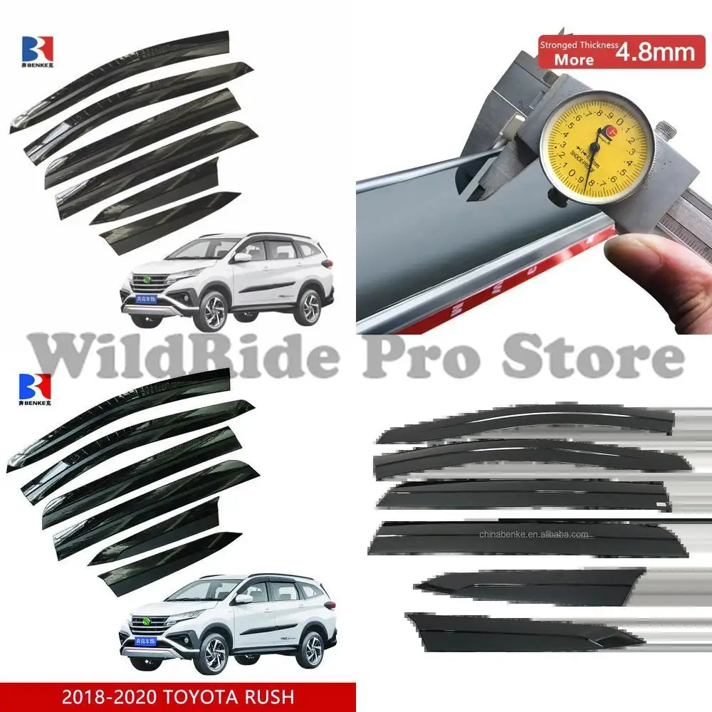 

1 set Toyota Rush 2018 Window Deflector Door Vent Shade Rain Guard Car Sun Visor