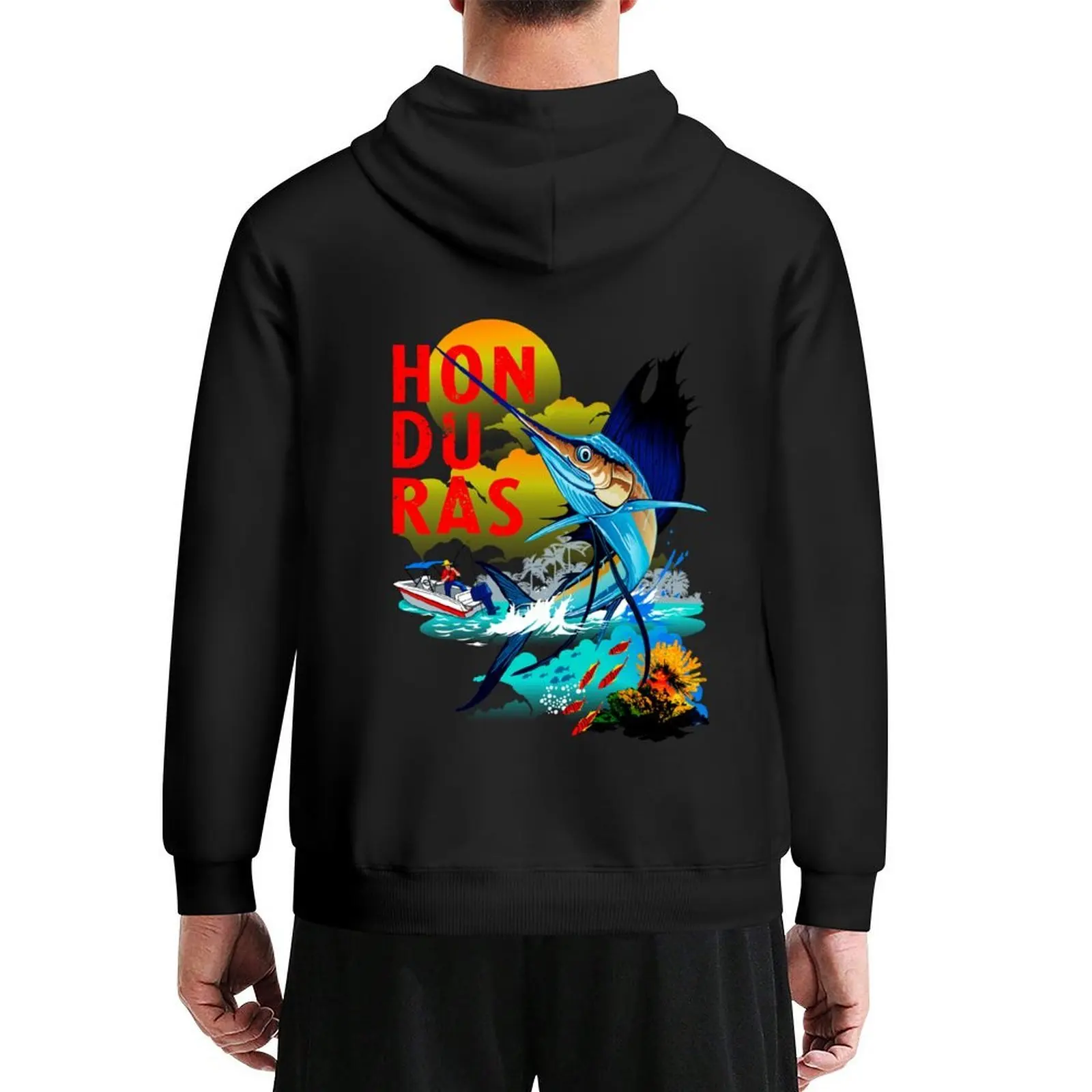 

Honduras Marlin Hoodie men's clothes blouse autumn new products men's autumn clothes new in hoodies & sweat-shirt